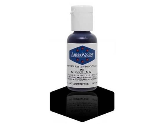 Барвник гелевий Americolor Супер Чорний (Super black), фото 1