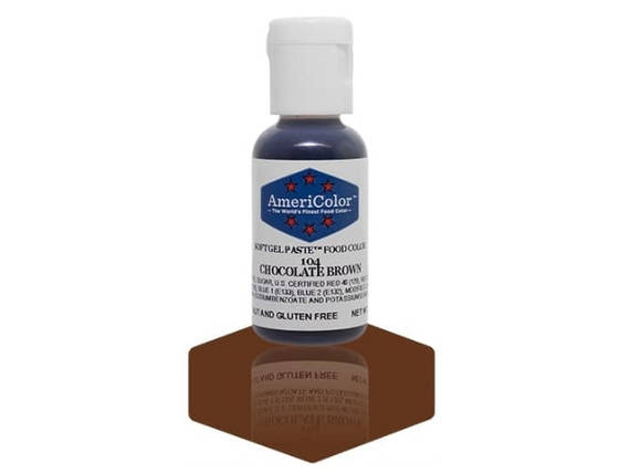 Барвник гелевий Americolor Шоколадно-Коричневий (Chocolate brown), фото 1