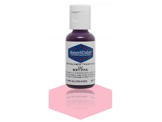 Барвник гелевий Americolor М'який Рожевий (Soft pink), фото 1