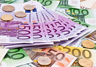Вафельна картинка гроші "Євро 4"