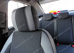 Чохли на сидіння Шевроле Авео Т300 (чохли з екошкіри Chevrolet Aveo Т300 стиль Premium)