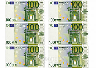 Вафельна картинка гроші "Євро 7"