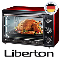 Электродуховка Liberton LEO-400 Red 2000Вт 40л Электрическая печь Электрическая духовка настольная Либертон