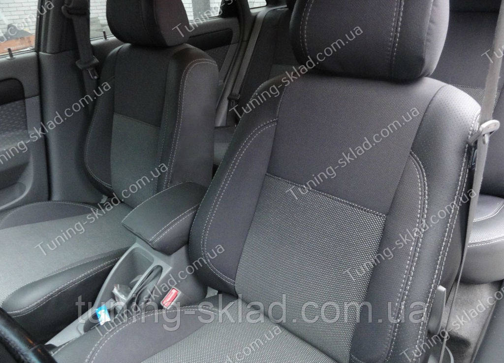 Чохли на сидіння Шевроле Лачетті (чохли з екошкіри Chevrolet Lacetti стиль Premium), фото 1