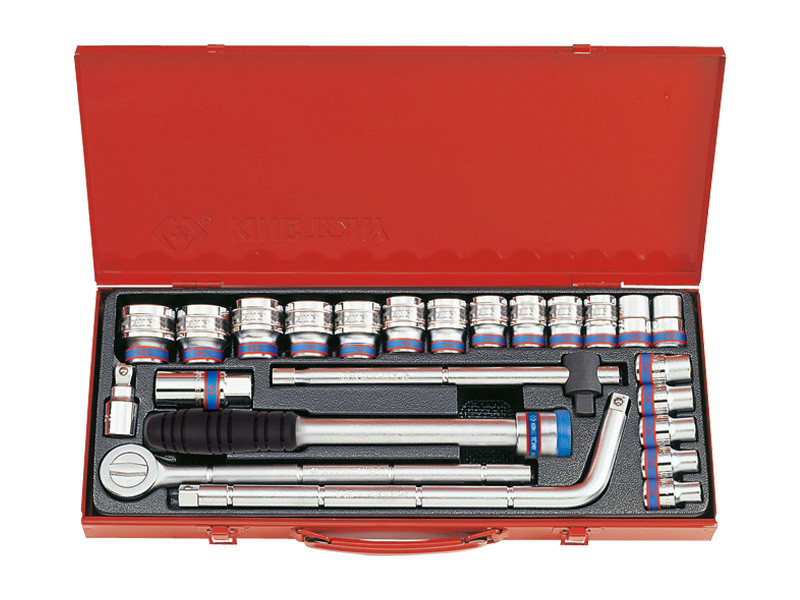 Набір головок 1/2" 24 од. 6-ти гранн. KINGTONY 4524MR