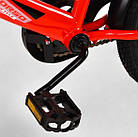 Двоколісний велосипед Corso MAXIS-16904 діаметр коліс 16", обладнаний страхувальними колесами, ручне гальмо, фото 8