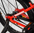 Двоколісний велосипед Corso MAXIS-16904 діаметр коліс 16", обладнаний страхувальними колесами, ручне гальмо, фото 5