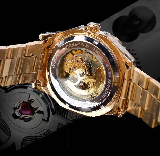 Мужские Механические Наручные Часы Winner Skeleton С Открытым ...