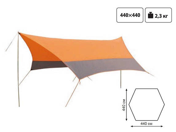 Тент зі стійками Tramp Lite Tent orang, фото 1