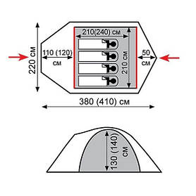 Палатка Tramp Mountain 3 (V2)
