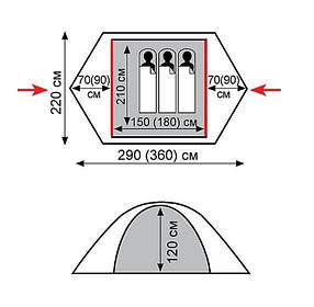 Палатка Tramp Peak 2 (V2)