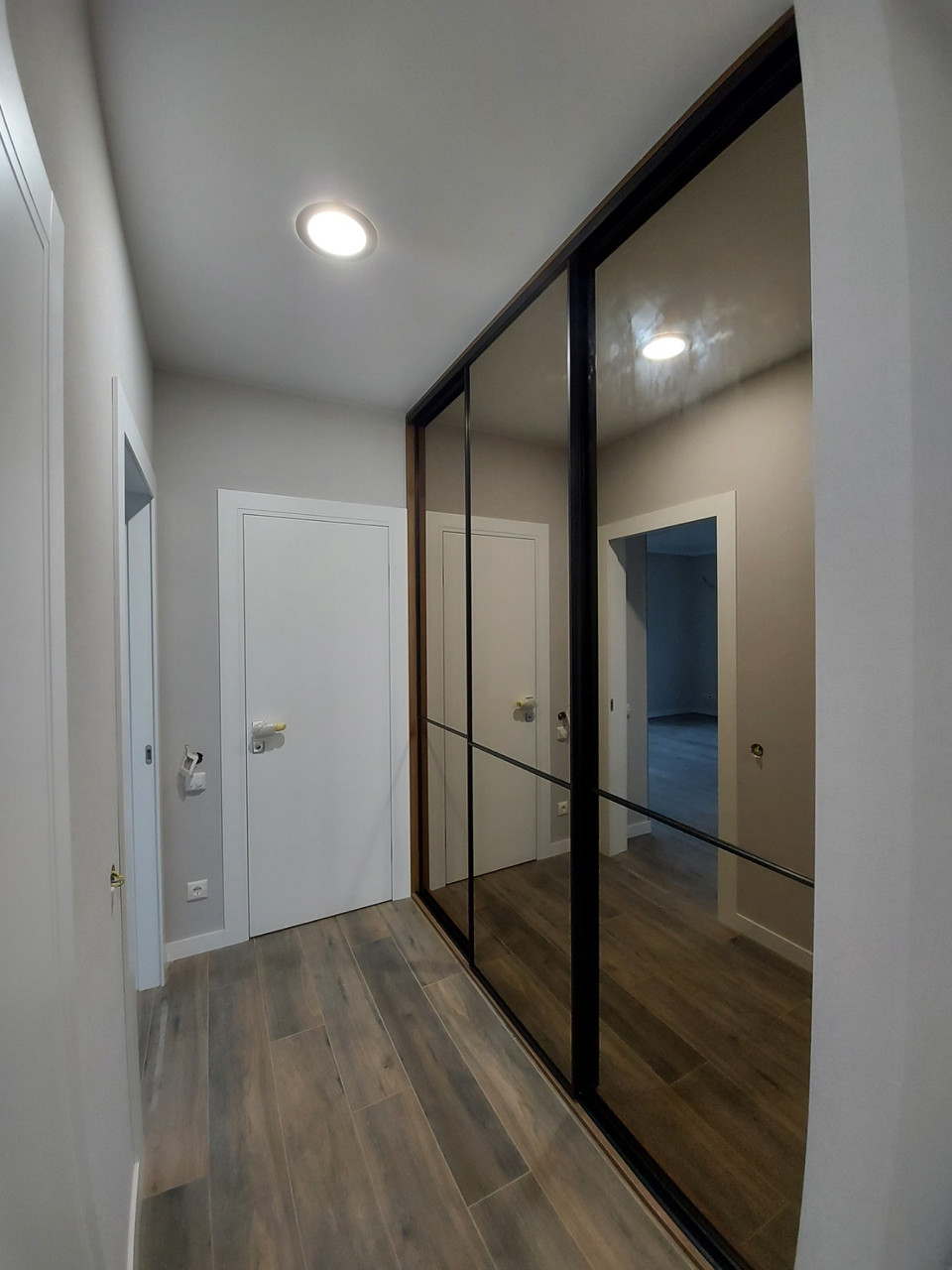 Шкаф купе в прихожую. Зеркало бронза, профиль черный Zola по выгодным ...