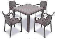 Набор пластиковой мебели MELODY QUARTET Стол + 4 стула