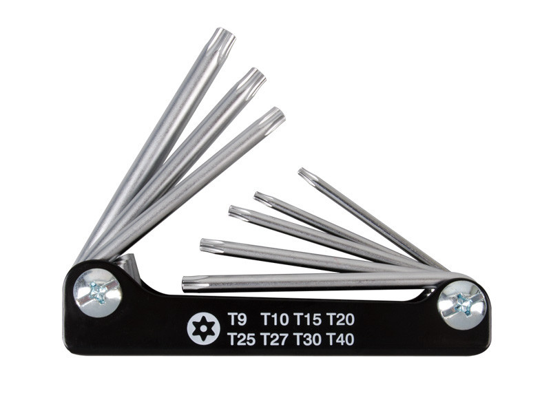 Набір Torx 8 од. (Т 9-Т40) з отвором у ручці KINGTONY 20318PR, фото 1