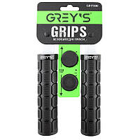 Грипсы руля130мм черные резин. покрытие/односторон.замок для фикс. Greys Grips № GR17300 (2шт.)