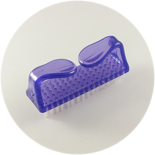щітка-кмітливість прямокутна з пластиковою ручкою фіолетова