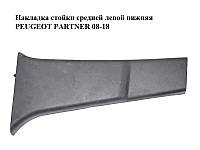 Накладка стойки средней левой нижняя PEUGEOT PARTNER 08-18 (ПЕЖО ПАРТНЕР) (9681033677)