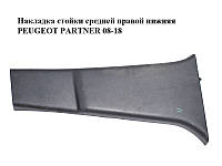 Накладка стойки средней правой нижняя PEUGEOT PARTNER 08-18 (ПЕЖО ПАРТНЕР) (9681033577)