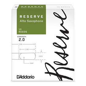 Тростини для альт саксофона D`ADDARIO Reserve — Alto Sax #2.0 — 10 Box