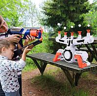 Интерактивная игра воздушный тир Shooting X-Target B2127, пистолет с дротиками игровой набор с мишенью, SL4