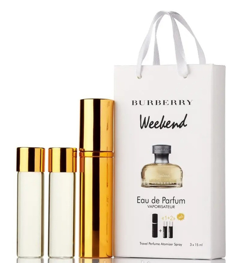 Женский мини парфюм BURBERRY WEEKEND FOR WOMEN (БАРБЕРИ ВИКЕНД ФО ВУМЕН) 3*15МЛ - фото 1 - id-p520012542