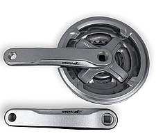 Шатуны вело Prowheel AL 24/34/42T 170 мм, сірий ТA-CN68 (порошок фарба)