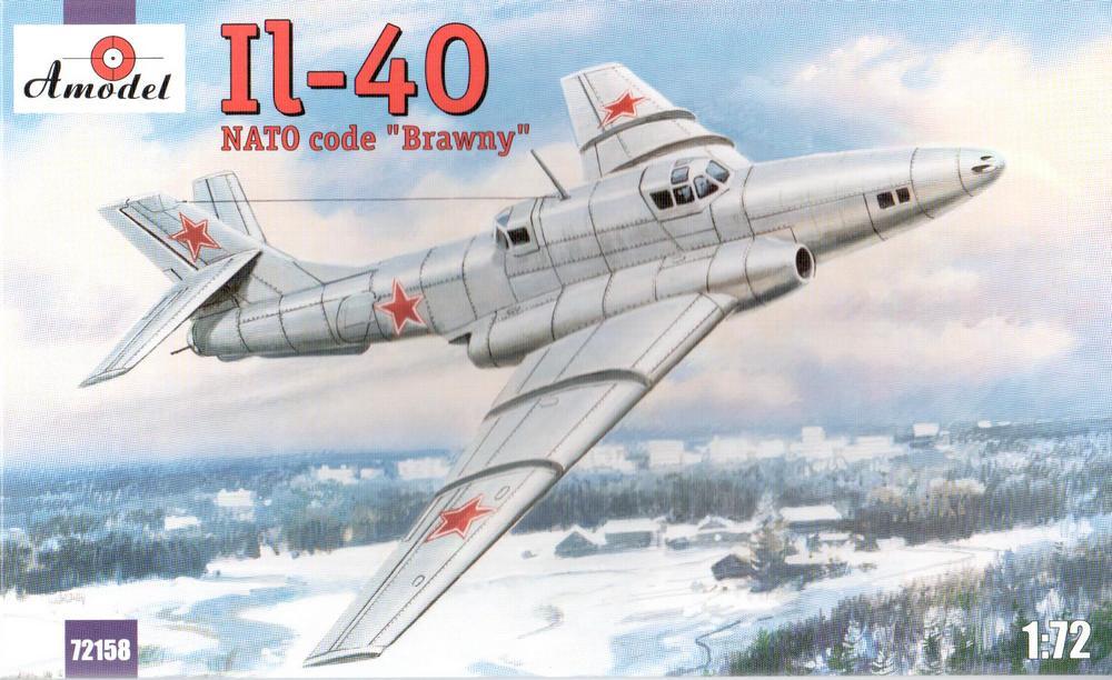 Пластикова модель 1/72 A-model 72158 радянський штурмовик ІЛ-40, фото 1