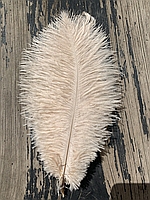 Перо страуса 25-30 см ( Светло персиковое )
