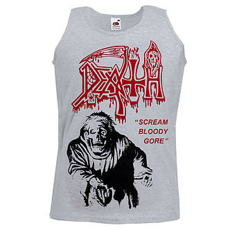 Майка DEATH Scream Bloody Gore меланжева, фото 3
