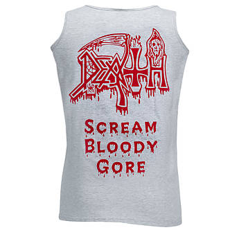 Майка DEATH Scream Bloody Gore меланжева, фото 4