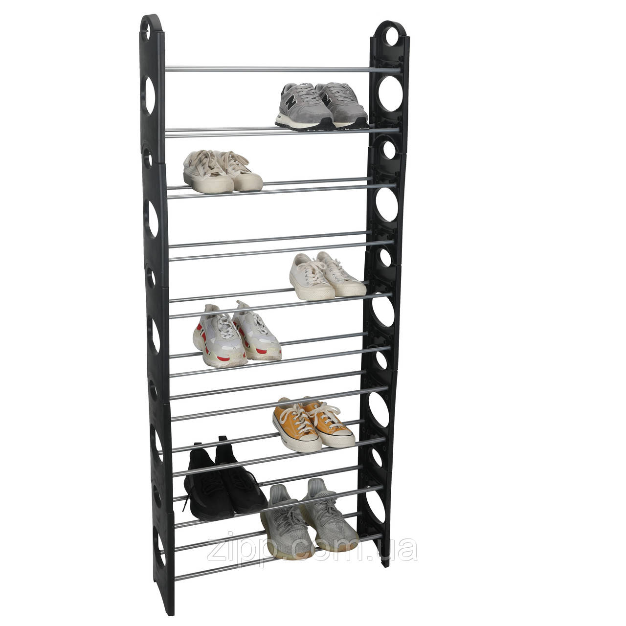 Полиця для взуття органайзер TIES SHOE RACK 10 полиць | Стійка для зберігання взуття | Підставка під взуття