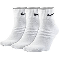 Носки спортивные Nike Value Cush Ankle 3 пары белые (SX4926-101)