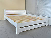 Кровать двуспальная Престиж 160х200 сосна белая брусовые ламели Meкано купить в Одессе, Украине