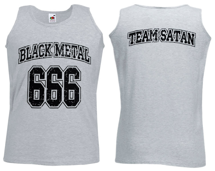 Майка BLACK METAL 666 меланжева