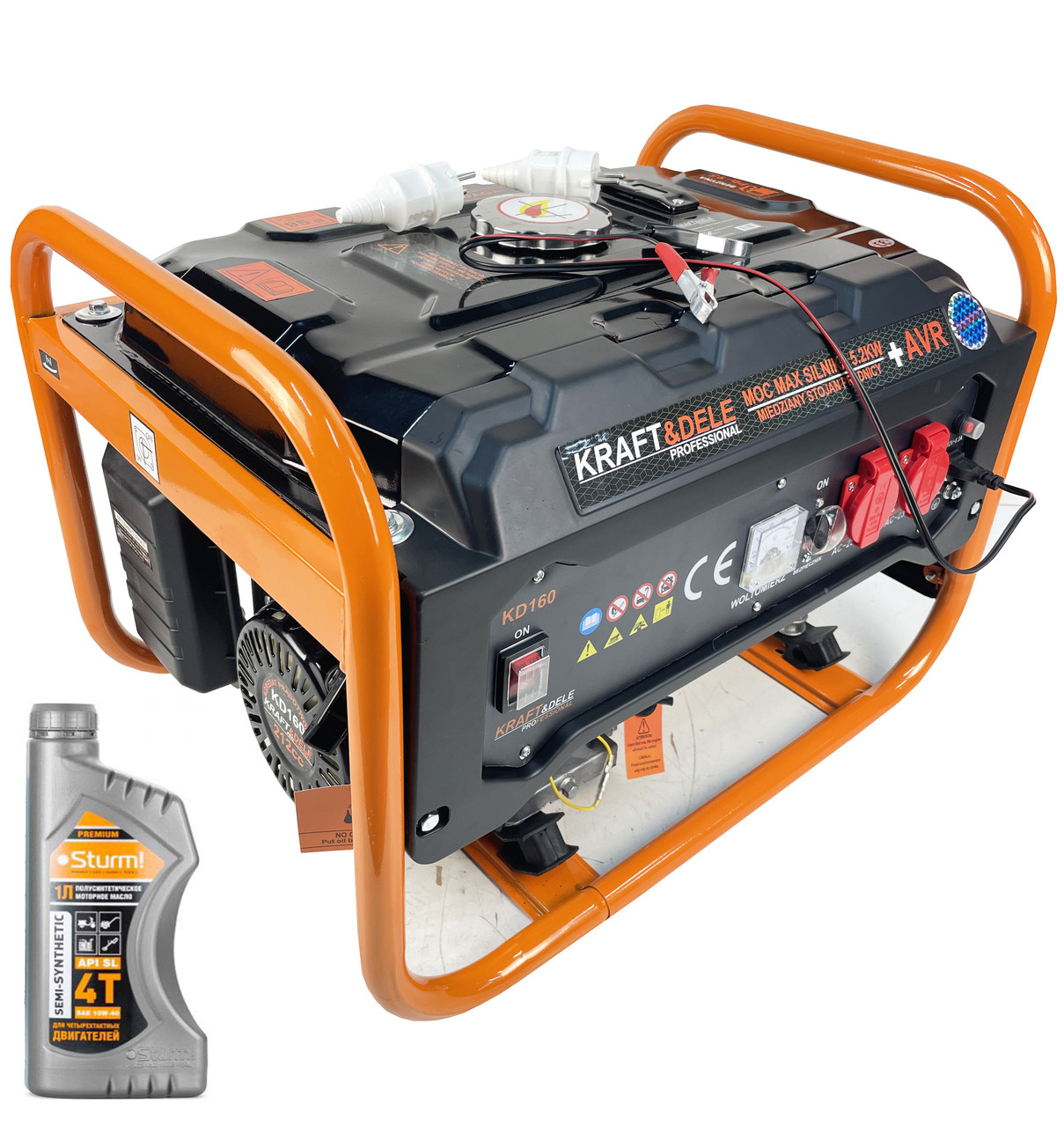 Бензиновий генератор 3000 w Kraft&Dele KD-160 40 KG, фото 1