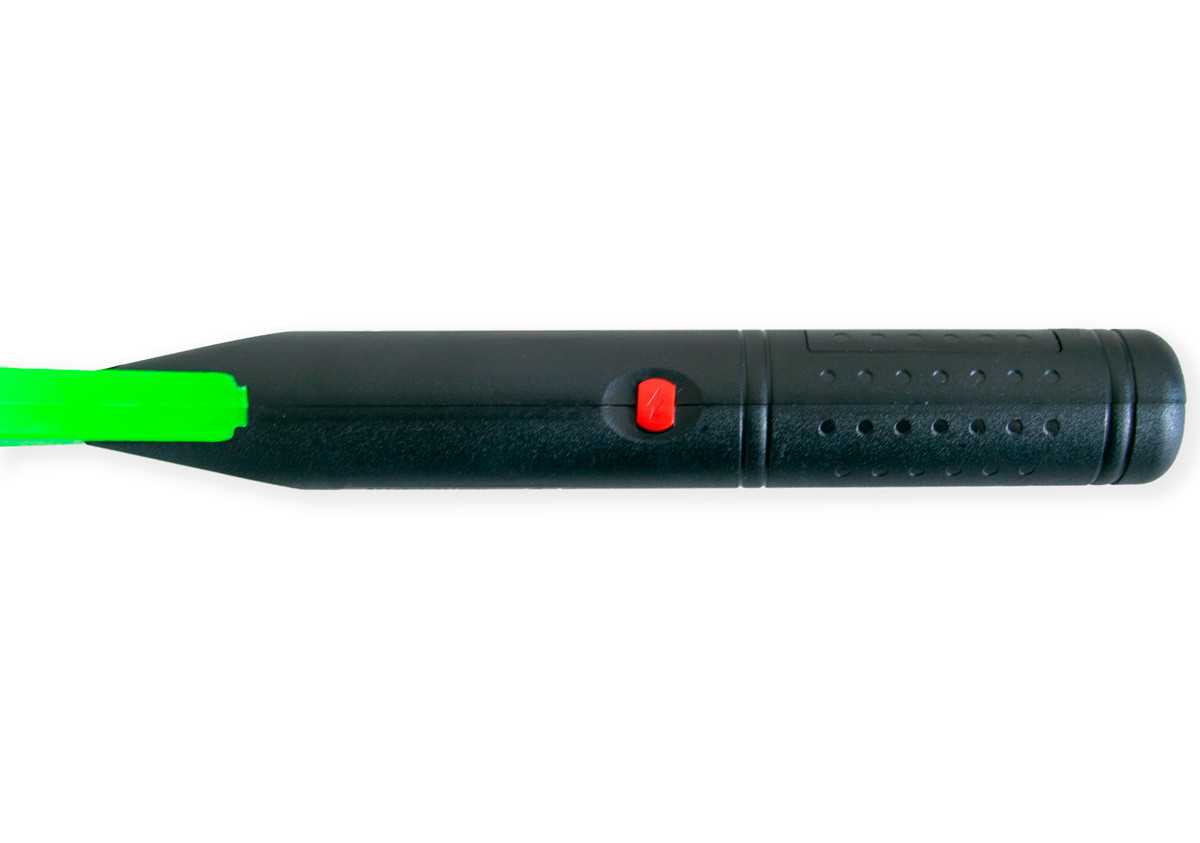 Электромухобойка на батарейках Зеленая с белой молнией 51х21см, ракетка мухобойка электрическая от мух (TO) - фото 4 - id-p1633405074