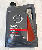 Масло моторное Nissan Motor Oil 5W-40 (Ниссан 5в40) 5 л Оригинал KE90090042