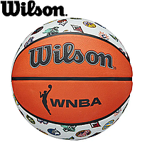 Мяч баскетбольный спортивный игровой мяч для баскетбола Wilson WNBA All Team, размер №6