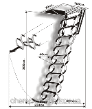 Горищні сходи OMAN FLEX TERMO METAL BOX, фото 4