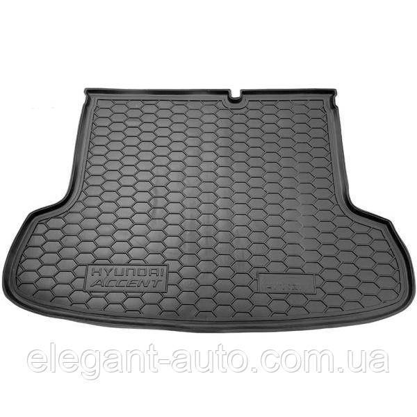 Килимок багажника Hyundai Accent (Седан) 2006-2010 пластик "AVTO-Gumm"211719