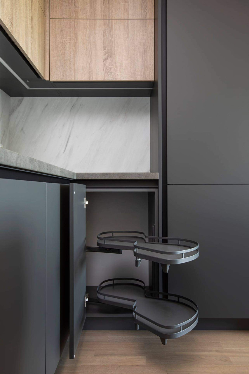 Сіра кухня
 у два яруси. Сучасні кухні під замовлення