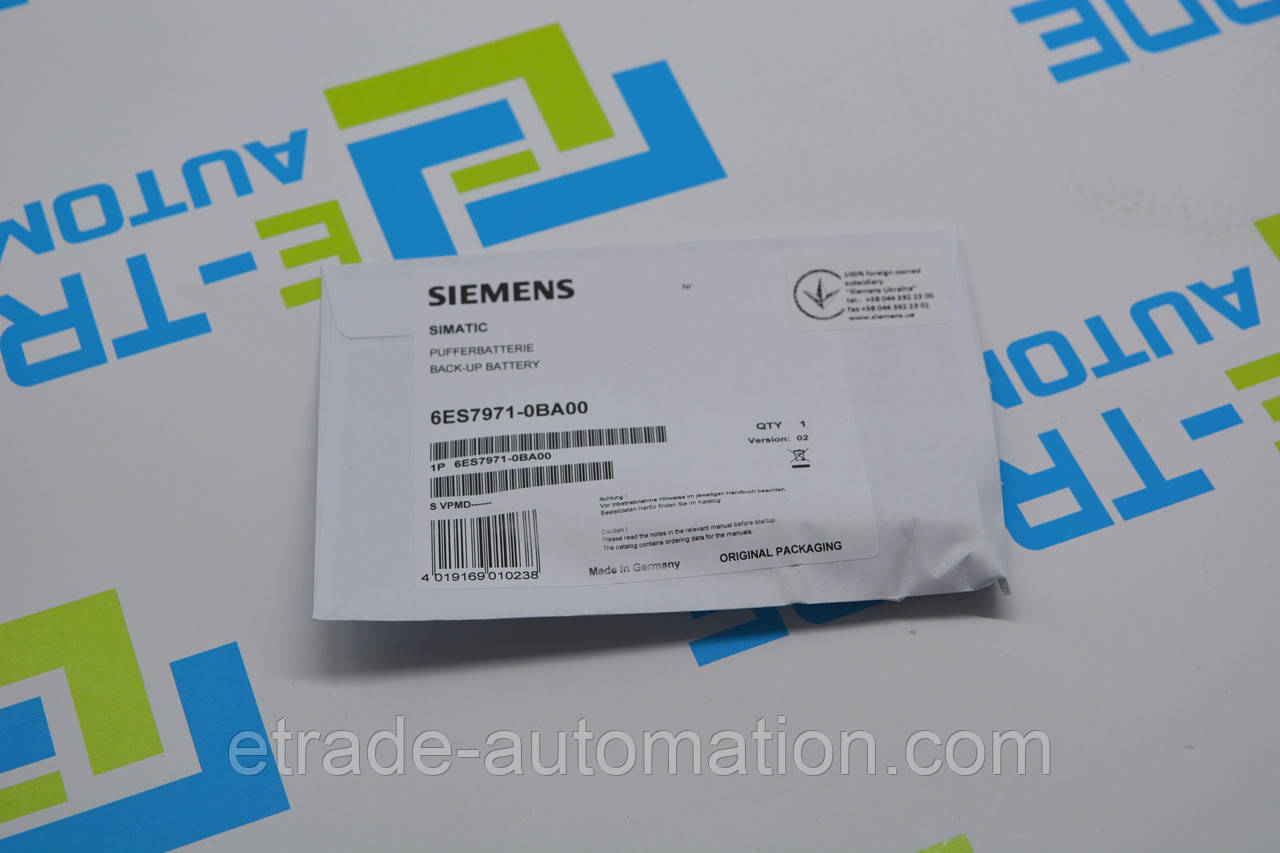 Батарея живлення Siemens 6ES7971-0BA00, фото 1