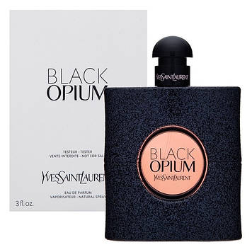 Тестер Yves Laurent Black Opium Parfum (Ів Сен Лоран Блек Опіум парфумів) Потоки та пом'яті коробки!