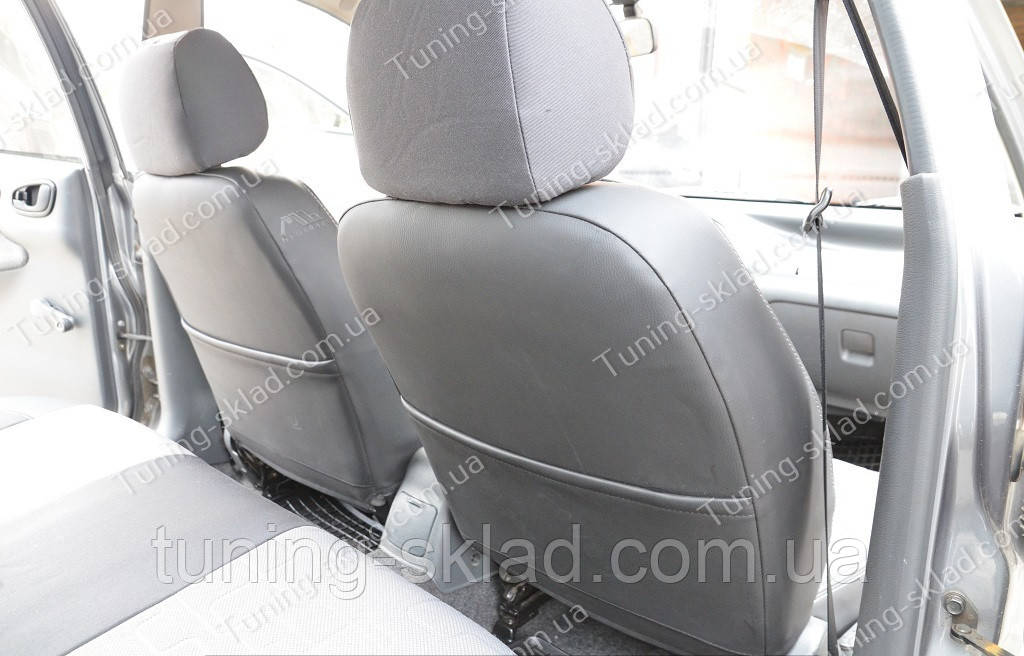 Чехлы на сиденья Шевроле Ланос (чехлы из экокожи Chevrolet Lanos стиль Premium) - фото 3 - id-p31498676