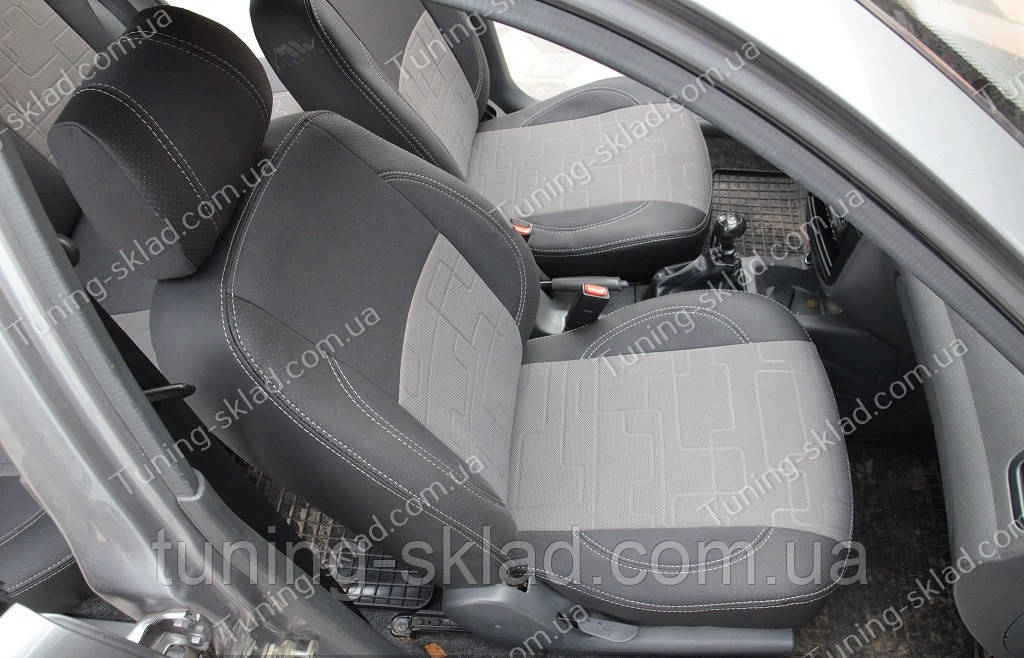 Чехлы на сиденья Шевроле Ланос (чехлы из экокожи Chevrolet Lanos стиль Premium) - фото 6 - id-p31498676