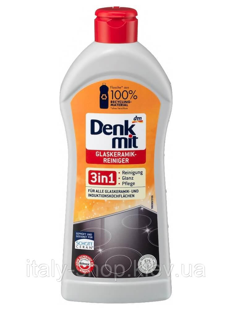 Чистячий засіб для поверхонь із склокераміки Denk Mit Glaskeramik-Reiniger 300мл , Німеччина