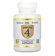 Засіб для зміцнення імунітету Immune 4, California Gold Nutrition, 60 вегетаріанських капсул