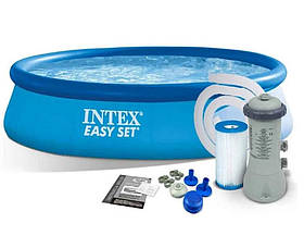 Надувний басейн Intex Easy Set 28118 (305×61 см, 3077 л, з фільтр-насосом)