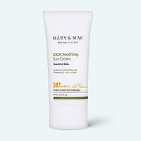 Успокаивающий солнцезащитный крем Mary & May CICA Soothing Sun Cream SPF50+ PA++++ 50 мл