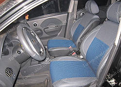 Чохли на сидіння Шевроле Авео хетчбек (чохли з екошкіри Chevrolet Aveo 5D стиль Premium) 